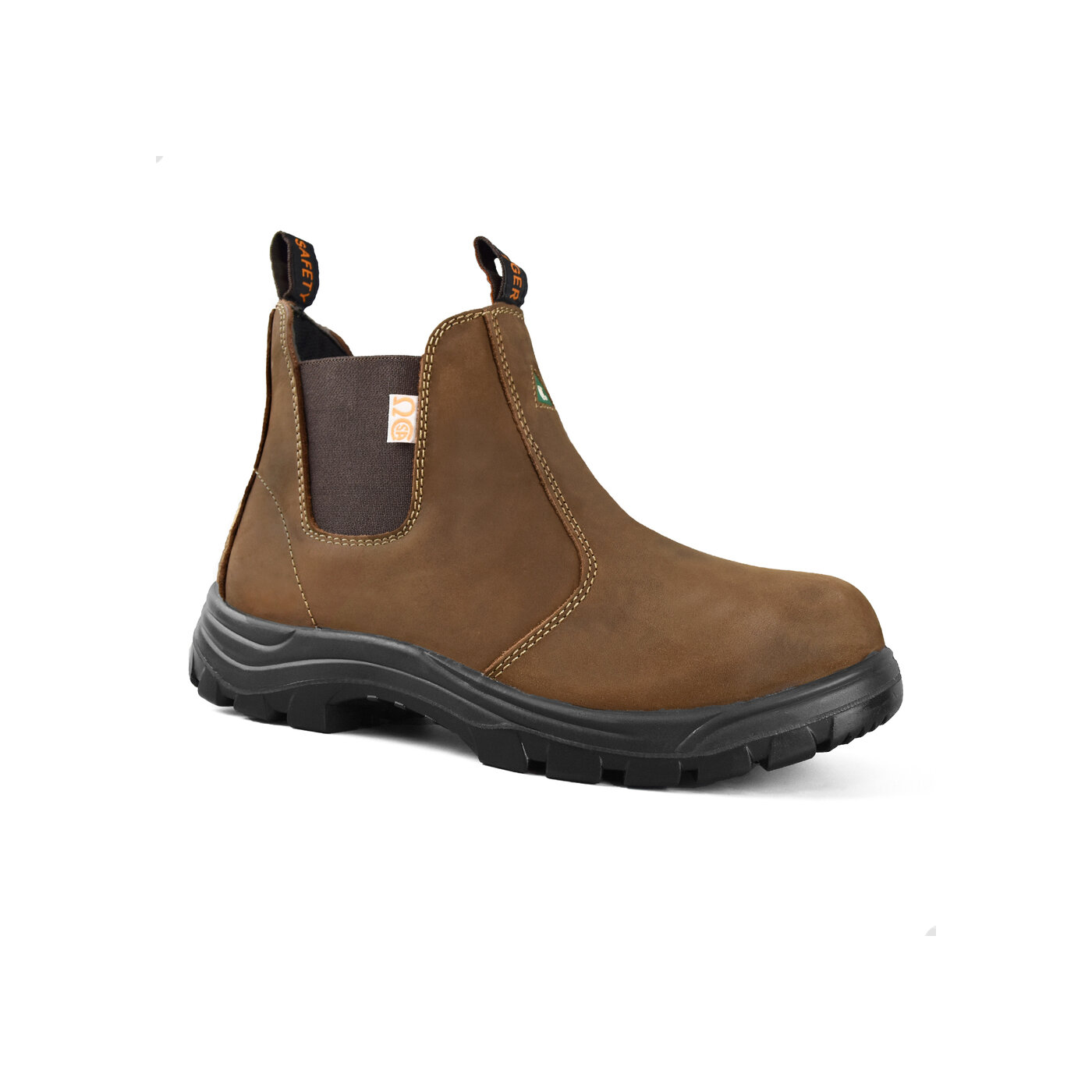 Tiger Men's CSA Safety Metal Free Lightweight Slip on Work Boots -5925C EEE Brown - Image 3