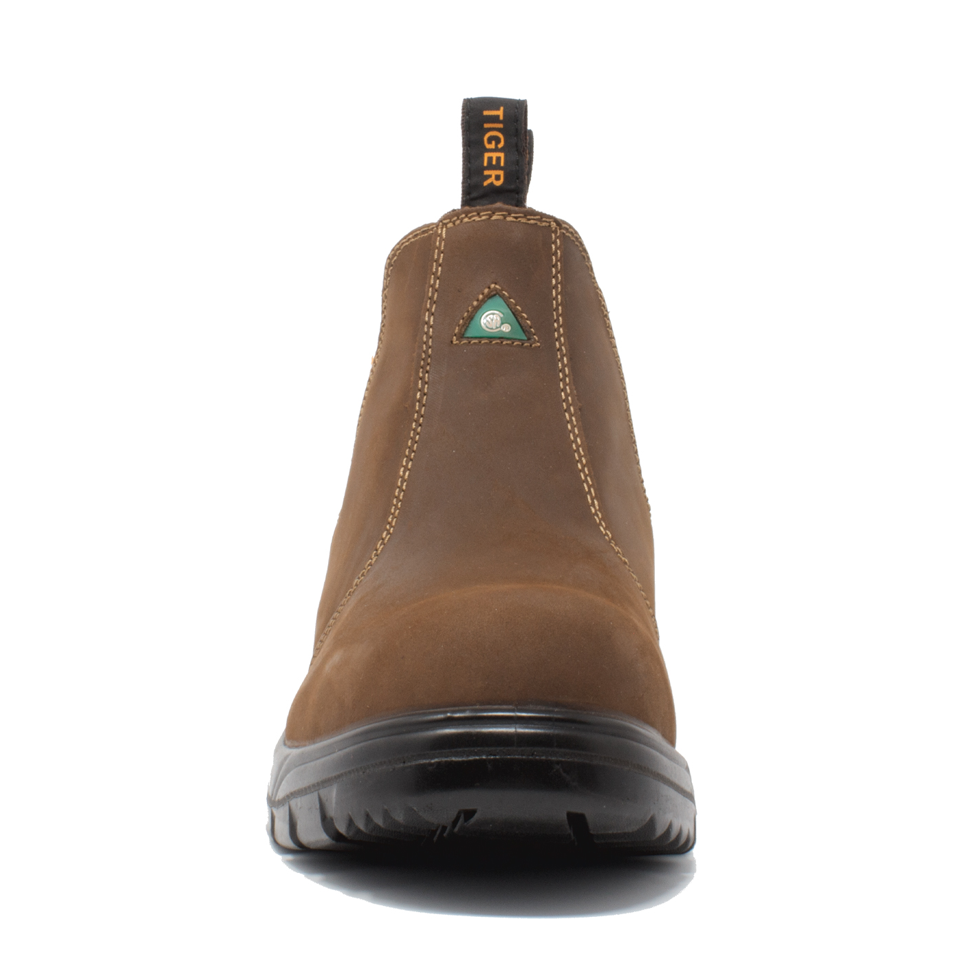 Tiger Men's CSA Safety Metal Free Lightweight Slip on Work Boots -5925C EEE Brown - Image 2
