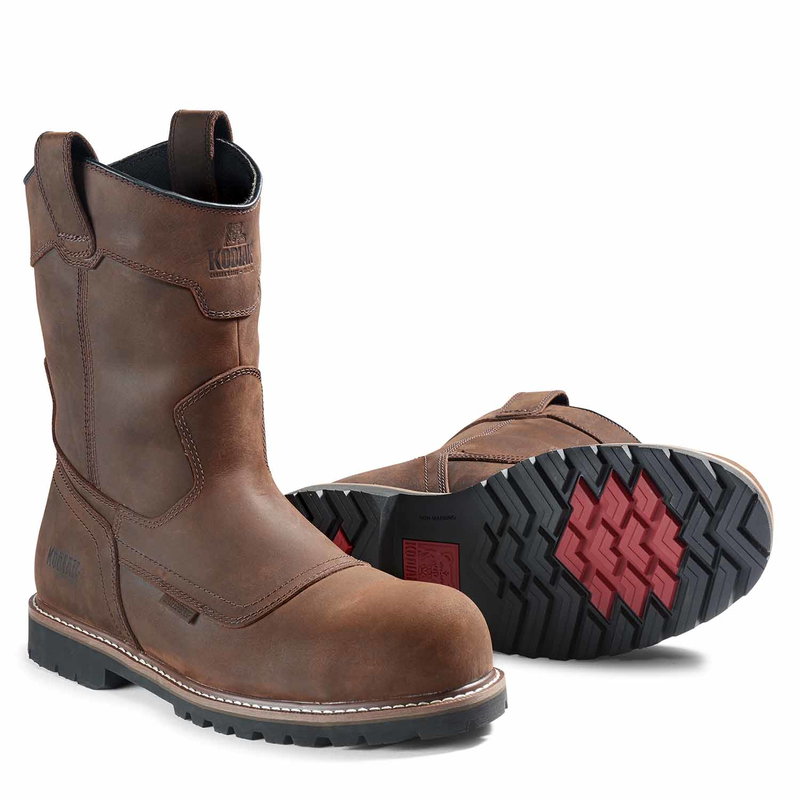 Men's Kodiak McKinney Wellington Waterproof Composite Toe Pull-On Safety Work Boot - Image 7