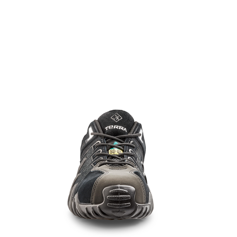 Men's Terra Spider X Low Composite Toe Athletic Safety Work Shoe - Black / Grey (4NPZBG) - Image 5