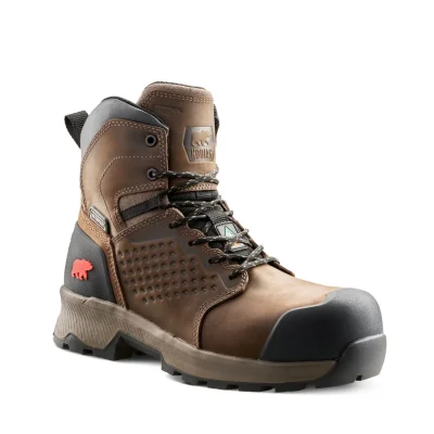 Kodiak Men's Berg 6" Waterproof Composite Toe Work Boot Dark Brown -1001DB